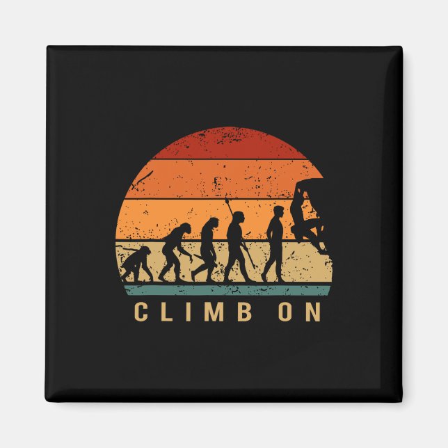 Imán Evolución de escalada - Escalada en roca Escalada  (Frente)