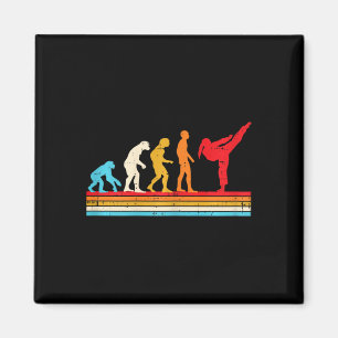 Imán Evolución de Karate Taekwondo Chica Cola de Caball