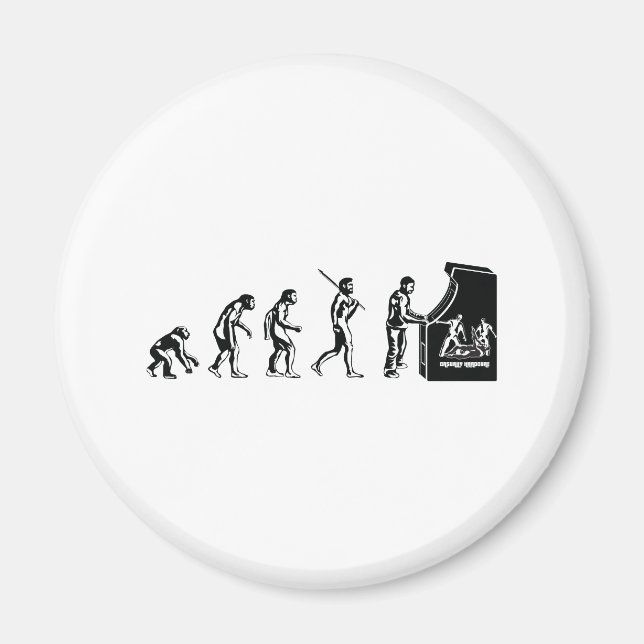 Imán Evolución de los jugadores - Juego de videojuegos  (Frente)