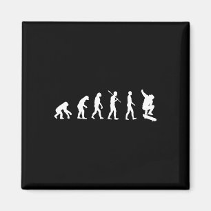 Imán Evolución de monopatín - Camiseta de regalo para s