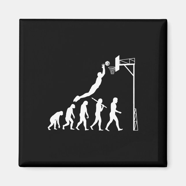 Imán Evolución del baloncesto (Frente)