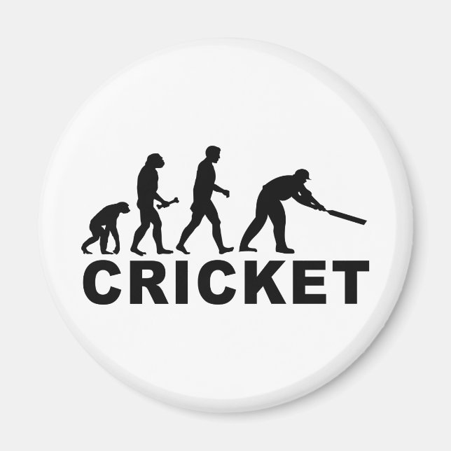 Imán Evolución del críquet (Frente)
