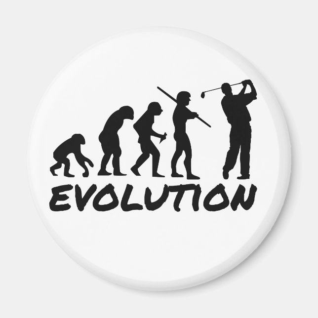 Imán Evolución del golf (Frente)