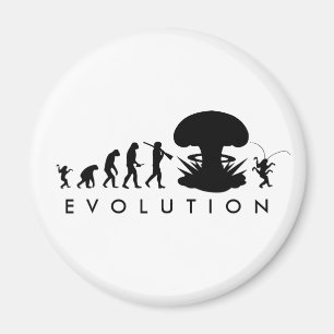 Imán Evolución del Hombre y la Cucaracha Gráfico Divert