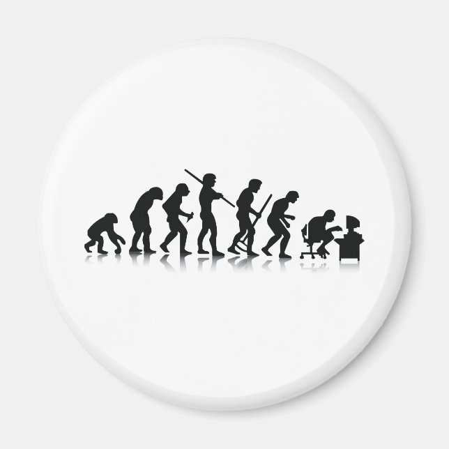 Imán Evolución del nerd (Frente)