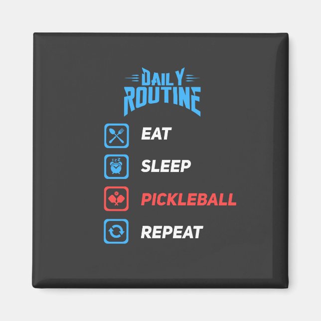 Imán Evolución del Pickleball (Frente)