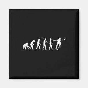 Imán Evolución del Skateboarder - Regalo de Patinaje en