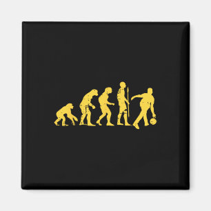 Imán Evolución Humana Bola Graciosa Bowler Hombres Muje