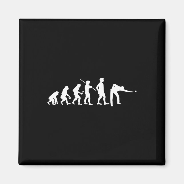 Imán Evolution Pool Funny Pool Player Billiards Player (Frente)