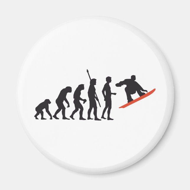 Imán evolution snowboard (Frente)