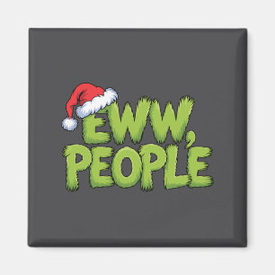 Imán Eww Gente Santa Sombrero Verde Divertido Navidad H
