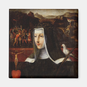 Imán Ex Voto dedicó a St. Catherine de Siena