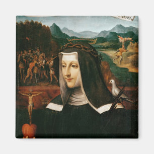 Imán Ex Voto dedicó a St. Catherine de Siena
