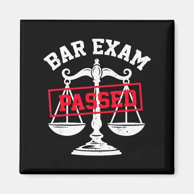 Imán Examen de Abogacía Aprobado Graduación de Facultad (Frente)