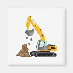 Imán Excavador amarillo