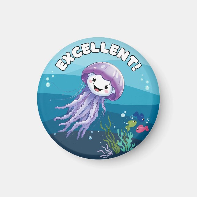 Imán ¡Excelente!, Jelly Fish (Frente)