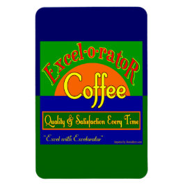 Imán Excelorator Café Nuevos Magnates Retro Crate Art