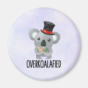 Imán Excesivamente poun lindo Koala en el sombrero supe