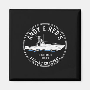 Imán Excursiones de pesca de Vintage Andy y Red