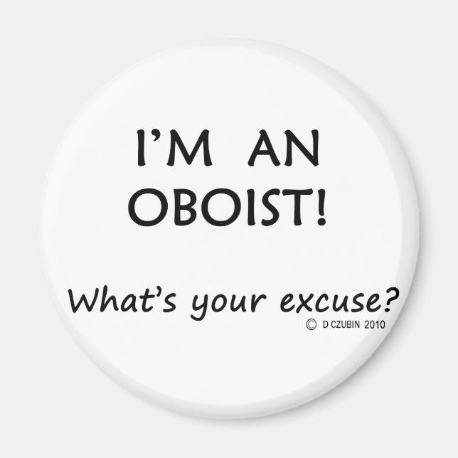Imán Excusa de Oboist (Frente)