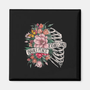 Imán Exhalación de paz en jaulas de costillas caos salu