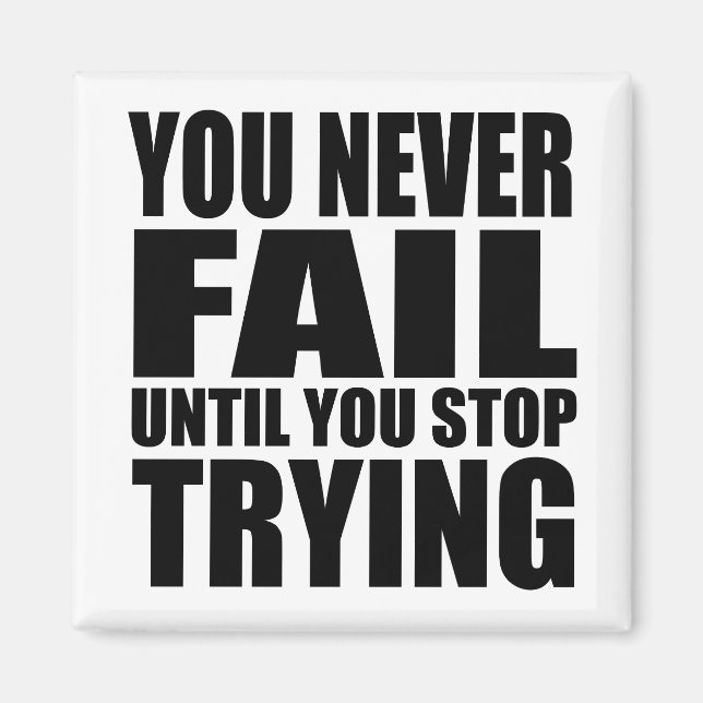 Imán Éxitos de citas motivacionales (Frente)