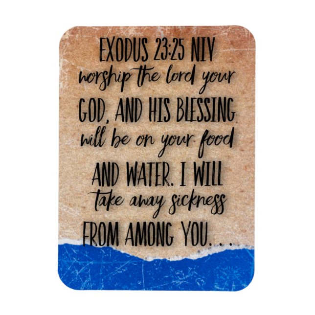 Imán Éxodo 23:25 Versículo de la Biblia  (Vertical)