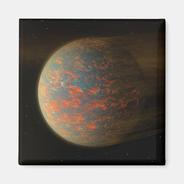Imán Exoplanet 55 Cancri E Y Su Superficie Molten (Frente)