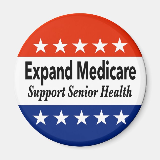 Imán Expandir Medicare para apoyar la salud de los adul (Frente)