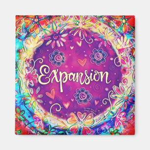 Imán Expansión Bonito diversión Floral Inespiritualidad