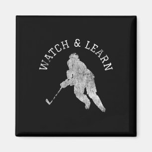 Imán Experiencia de jugador de hockey divertidos