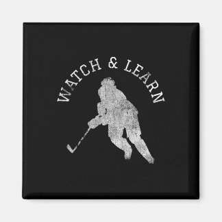 Imán Experiencia de jugador de hockey divertidos