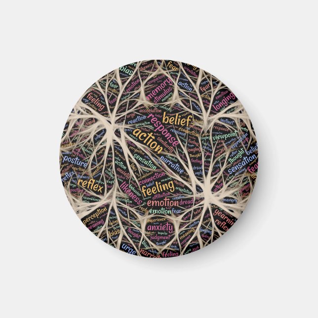 Imán Experiencia humana Arte Inspirador de Word (Frente)