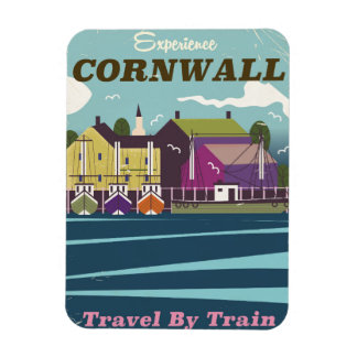 Imán Experiencia poster de viaje de Cornwall vintage