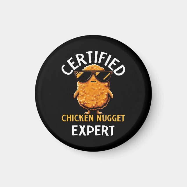 Imán Experto Certificado en Nuggets de Pollo (Frente)