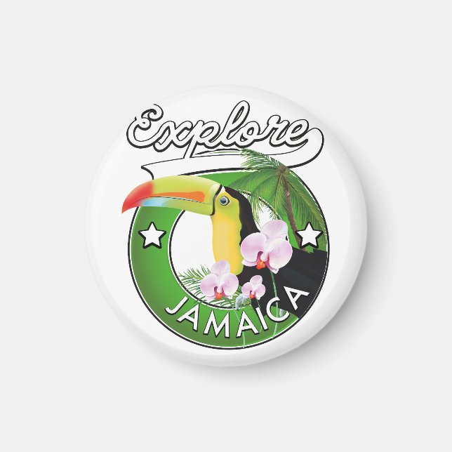 Imán Explora el logo de Bahamas Magnet (Frente)