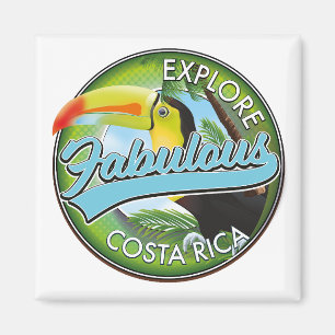 Imán Explora el logotipo de fabuloso Costa Rica