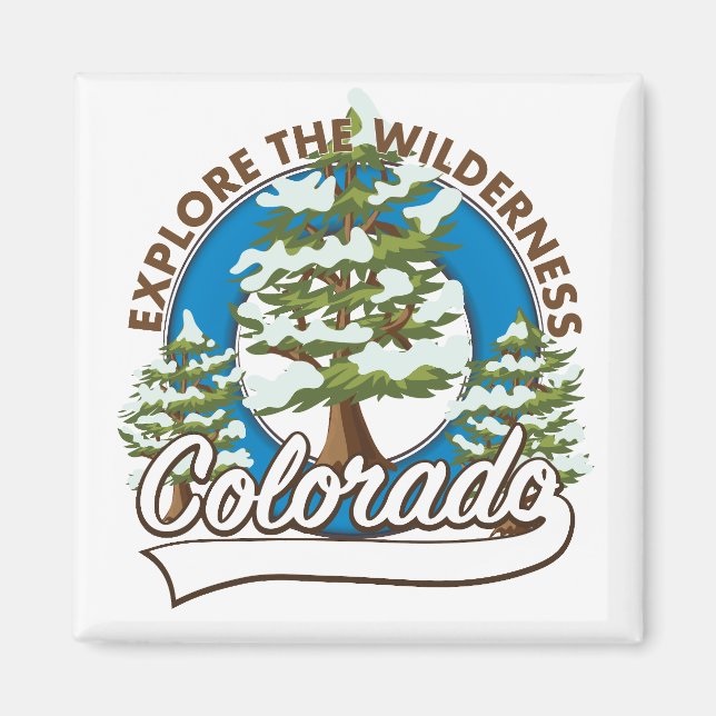 Imán Explora el Wilderness, Colorado (Frente)