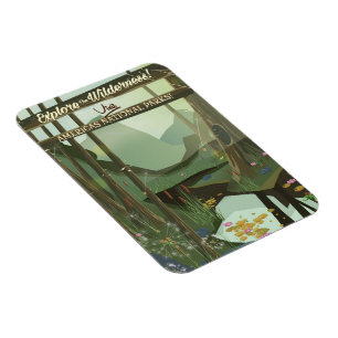 Imán ¡Explora la naturaleza! Ver parques nacionales de