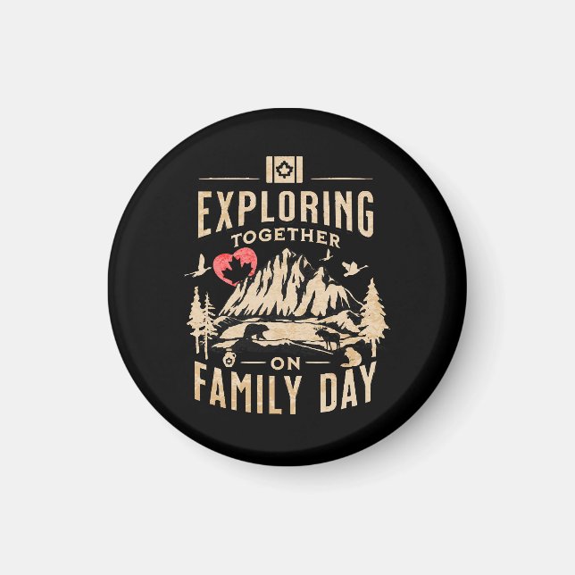 Imán Explorando juntos el Día de la Familia (Frente)