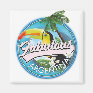 Imán explorar el logotipo fabuloso de Argentina