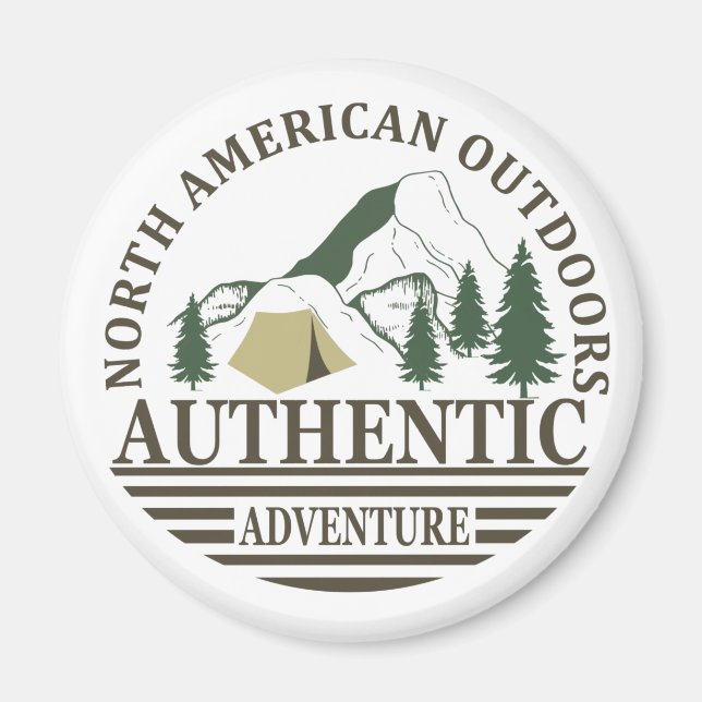 Imán explorar la autenticidad exterior norteamericana (Frente)
