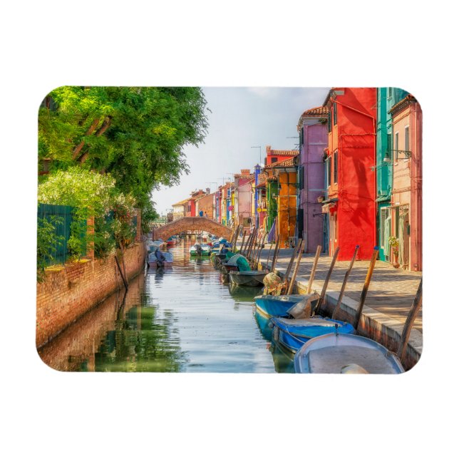 Imán Explore the Vibrant Charm of Burano (Horizontal)
