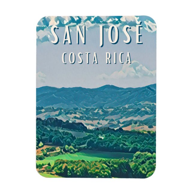Imán Explorez la capitale du Costa Rica : San José (Vertical)