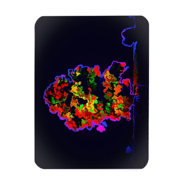 Imán Explosión de árbol neón (Vertical)