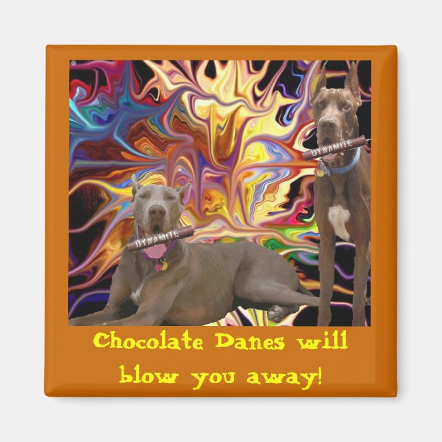 Imán Explosión de dane de chocolate (Frente)