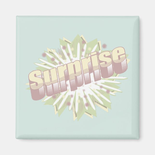 Imán Explosión de onomatopoyía de sorpresa (Frente)