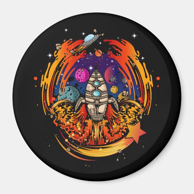 Imán Explosión en el espacio (Frente)