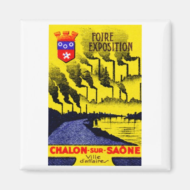 Imán Expo Industrial Francés 1920 (Frente)