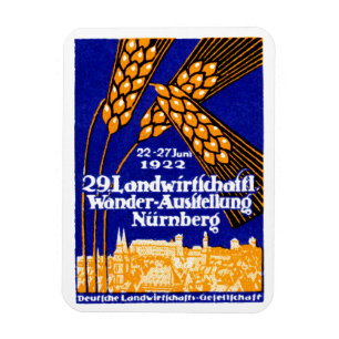 Imán Exposición Agrícola de Nuremberg de 1922